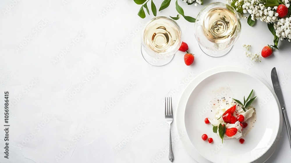 QS5g0n8phujd A landing page image for Elegant fine dining restaurant, Michelin star chef, luxurious decor, exquisite dishes, premium wine. white, generative ai QS5g0n8phujd A landing page image for Elegant fine dining restaurant, Michelin star chef, luxurious decor, exquisite dishes, premium wine. white, generative ai