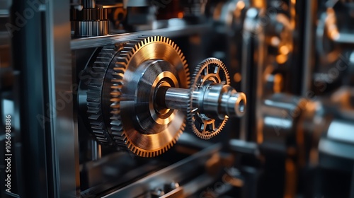 Detail of a engine. closeup Industrial background.