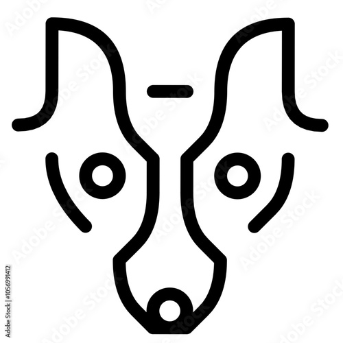 Dog Head Vector
