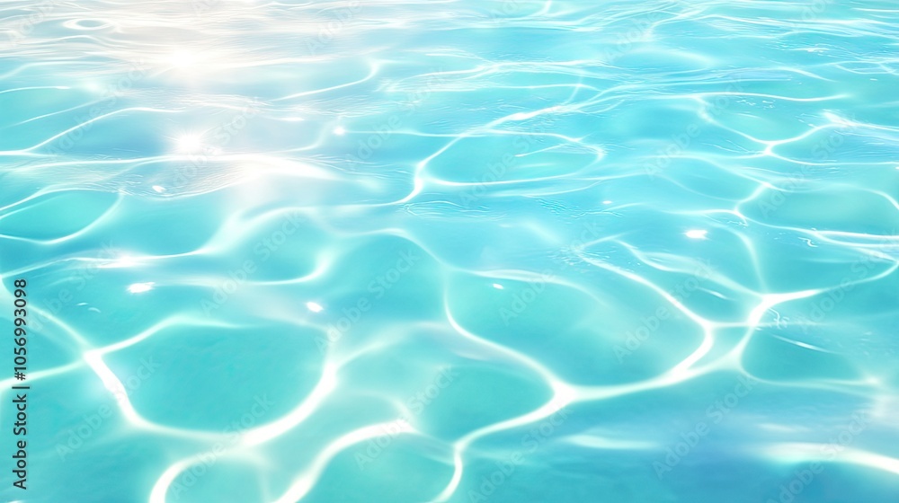 Blurred rippling blue water surface with soft sunlight reflections, gentle waves creating a serene and calming effect. Blurred rippling blue water surface with soft sunlight reflections, gentle waves creating a serene and calming effect.