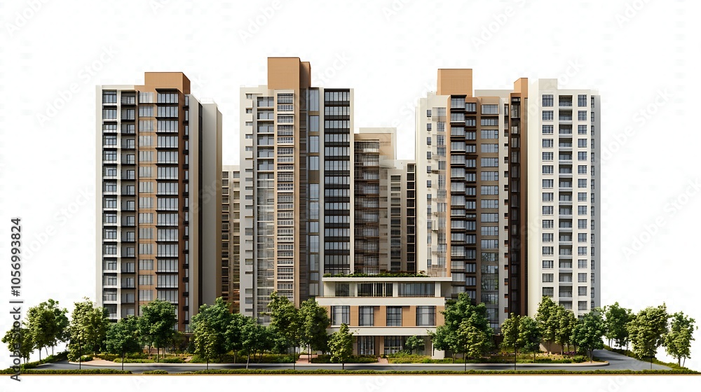 Modern city concept. illustration of a modern city concept. Modern city concept. illustration of a modern city concept.