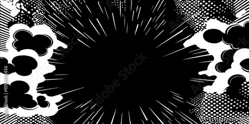 Abstract comic book-style background