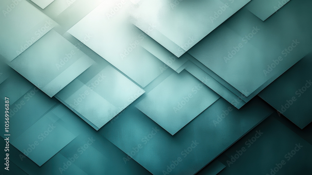 Soft teal abstract background with layered geometric shapes creating depth and texture. Ideal for modern design projects and digital art Soft teal abstract background with layered geometric shapes creating depth and texture. Ideal for modern design projects and digital art