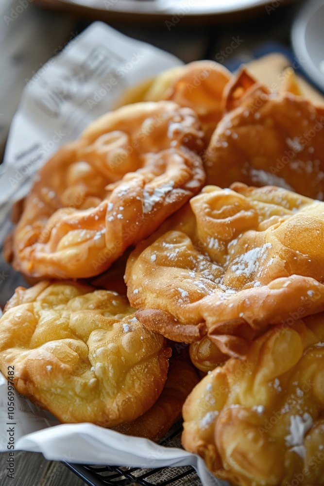 Fry Bread. Sweet Yeast Dessert Pastry with Fried Bake Bakery Goodness Fry Bread. Sweet Yeast Dessert Pastry with Fried Bake Bakery Goodness