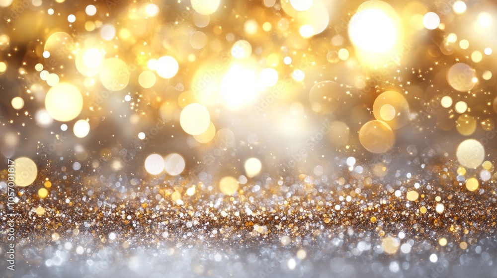 abstract golden christmas background with sparkling glitter bokeh lights. Gold paired with cream or ivory feels rich and luxurious colors abstract golden christmas background with sparkling glitter bokeh lights. Gold paired with cream or ivory feels rich and luxurious colors