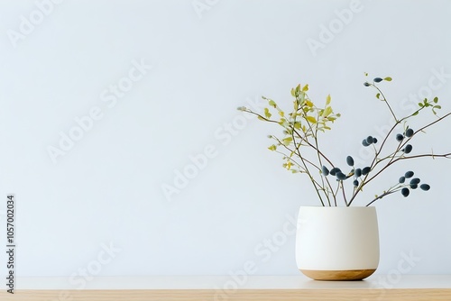 Wallpaper Mural Elegant Floral Display in a Minimalist Setting Exuding Serenity and Warmth Torontodigital.ca