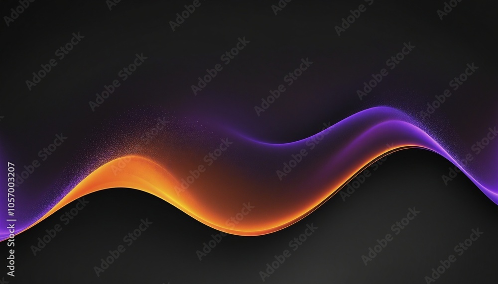 Vibrant Blend of Orange and Purple Waves on a Grainy Black Canvas Vibrant Blend of Orange and Purple Waves on a Grainy Black Canvas
