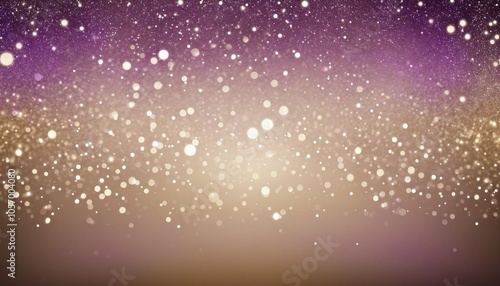 Obraz na płótnie Elegant Bokeh Lights with Glittering Stars on a Brown and Purple Gradient Background for Festive Celebrations w salonie