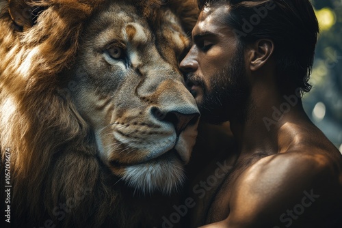 Intimate Lion Encounter