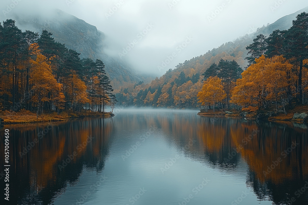 autumn trees by the lake autumn trees by the lake