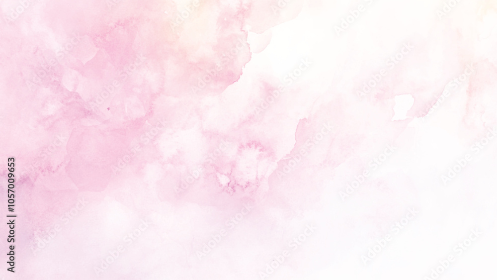 Fototapeta premium Pink watercolor abstract background. Watercolor pink background. Abstract pink texture.