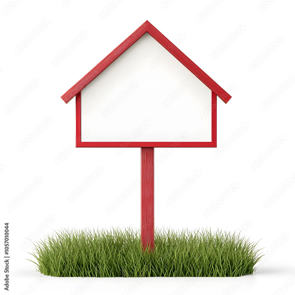 For sale sign, real estate element, isolated on white background For sale sign, real estate element, isolated on white background