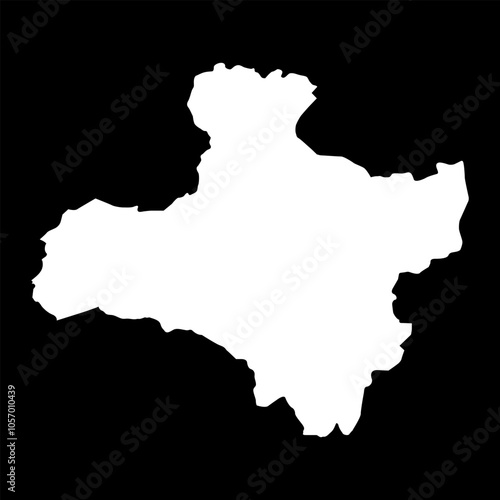 Zavkhan province map, administrative division of Mongolia. Vector illustration.