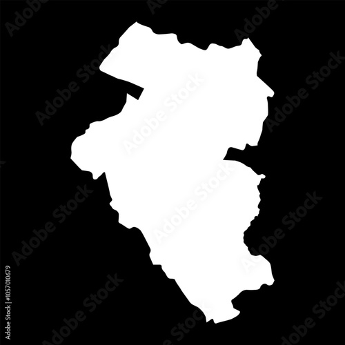 Bulgan province map, administrative division of Mongolia. Vector illustration. photo