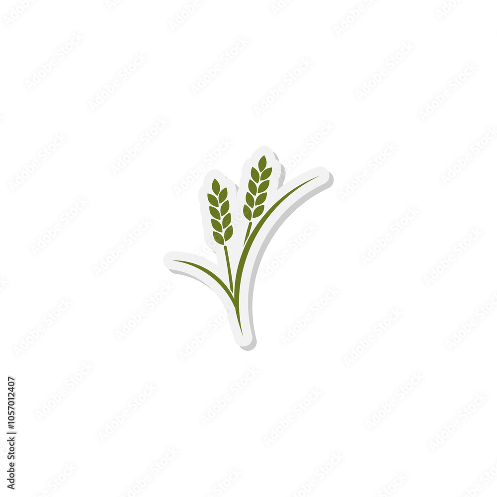 Ears of Wheat icon isolated on transparent background Ears of Wheat icon isolated on transparent background
