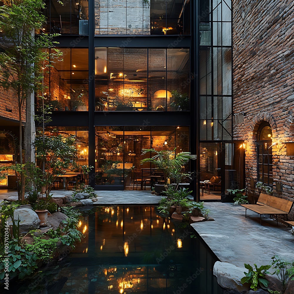Modern Interior Industrial Elements Enhanced Natural Light Greenery Accents picture Modern Interior Industrial Elements Enhanced Natural Light Greenery Accents picture