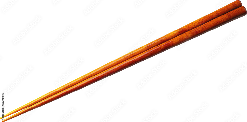 Wooden Chopsticks Isolated on Transparent Background. Wooden Chopsticks Isolated on Transparent Background.