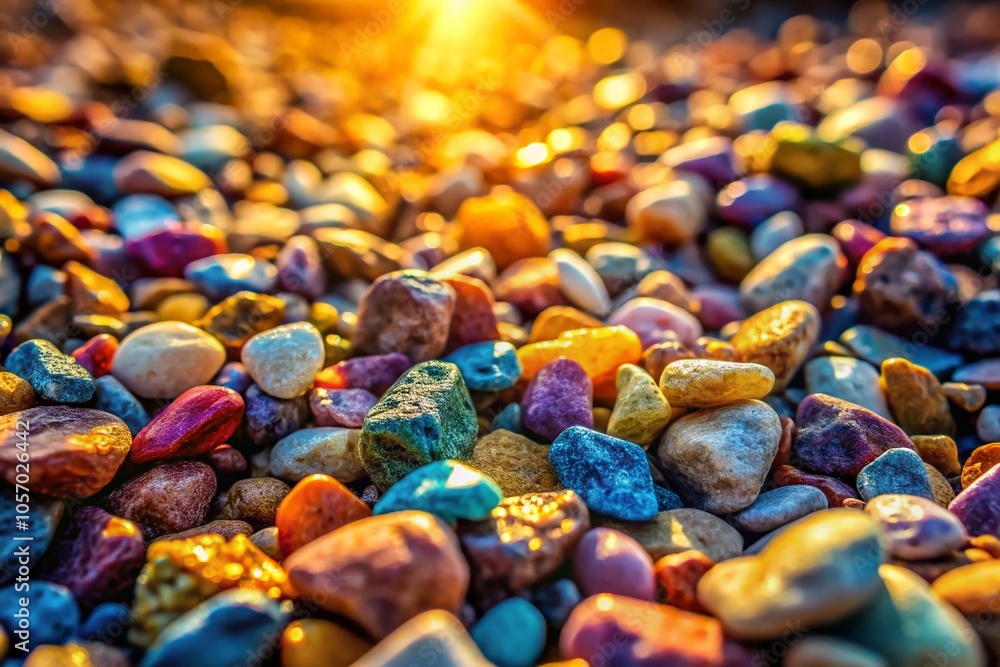Closeup of Crushed Gravel Stones on Ground for Landscape Photography Closeup of Crushed Gravel Stones on Ground for Landscape Photography