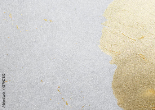 金色と灰色の和紙の背景