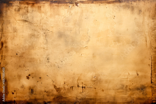 A beautifully textured antique grunge paper background featuring rich earthy tones and a timeless patina effect. photo