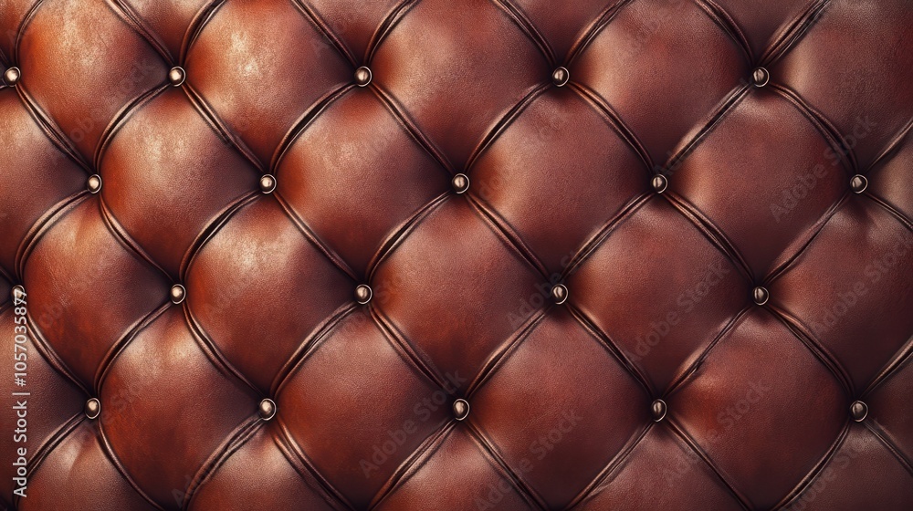 Fototapeta premium Smooth leather texture in rich brown tones, adding warmth and luxury