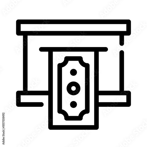 Icon Withdraw Funds With Style Outline