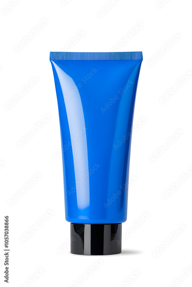 Realistic 3d blank cosmetics cream tube mockup template isolated on white background Realistic 3d blank cosmetics cream tube mockup template isolated on white background