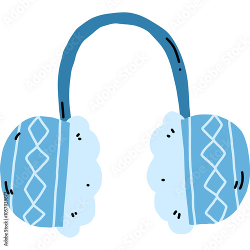  Blue Winter Headphones