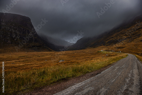 Heading up the Bealach na Ba in the Highlands of Scotland.