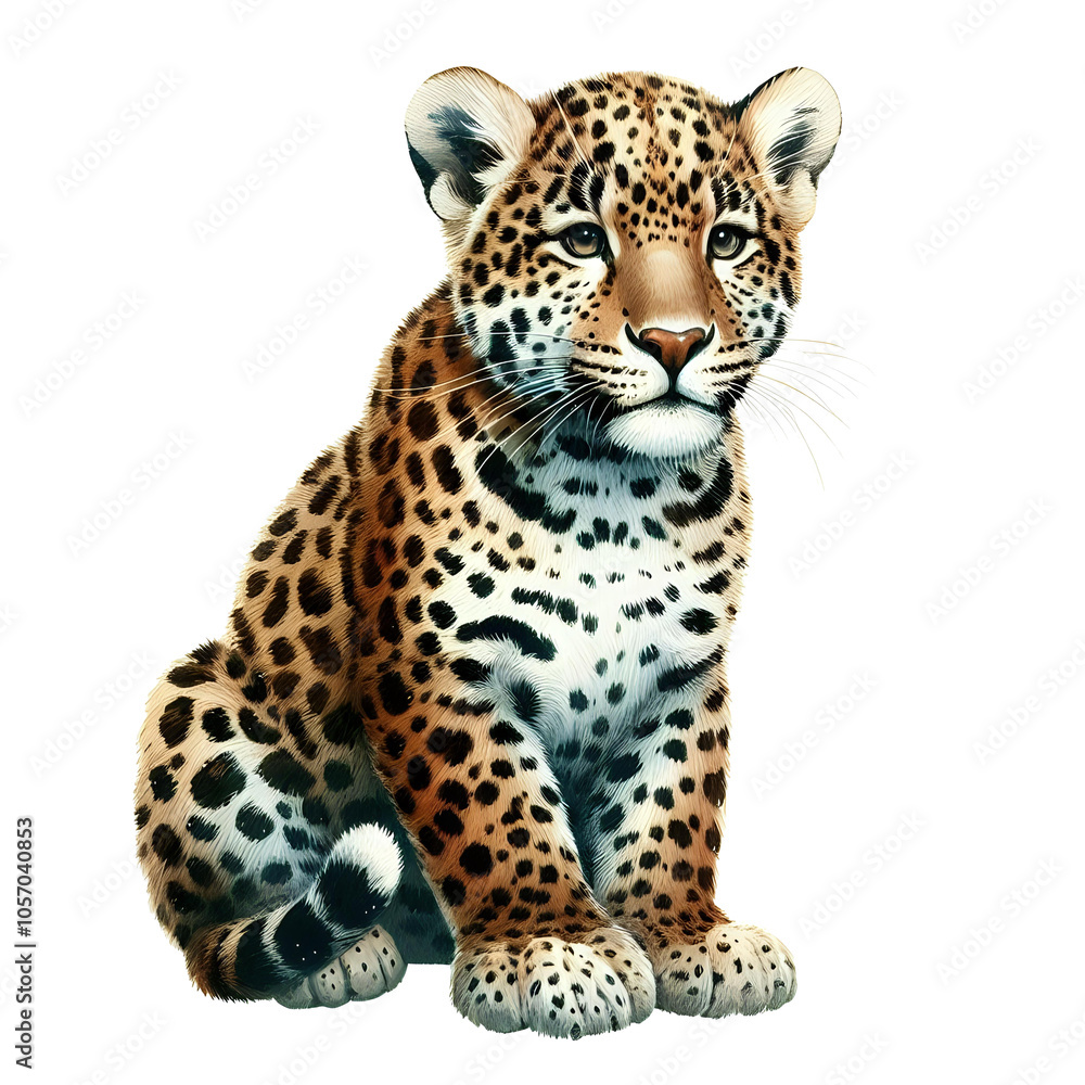 Leopard Illustration on Transparent background Leopard Illustration on Transparent background