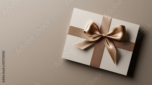 This gift card features a chic design with a luxurious bow angled in the corner, making it an exquisite choice for birthdays, holidays, or special celebrations