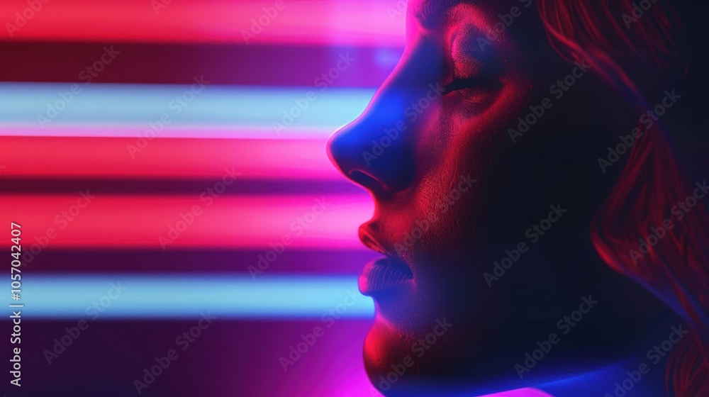A Close-up Shot of a Colorful layered silhouettes of people interacting in various poses A Close-up Shot of a Colorful layered silhouettes of people interacting in various poses