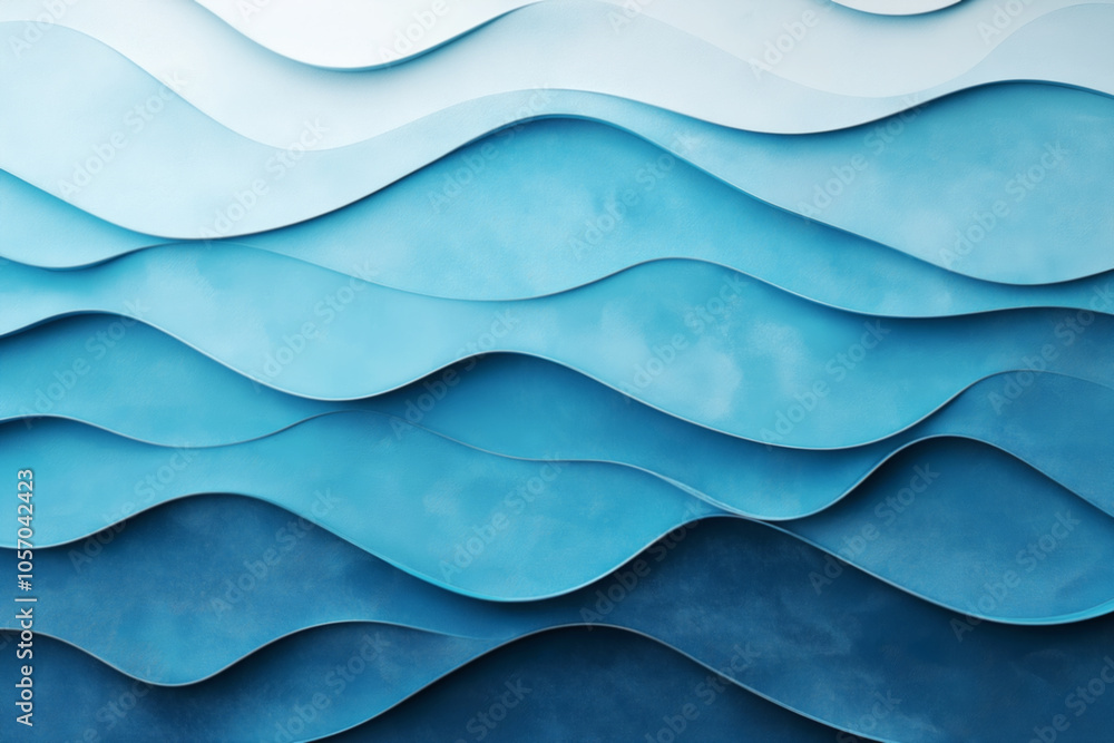 Layered blue waves gradient with soft turquoise and ocean hues Layered blue waves gradient with soft turquoise and ocean hues