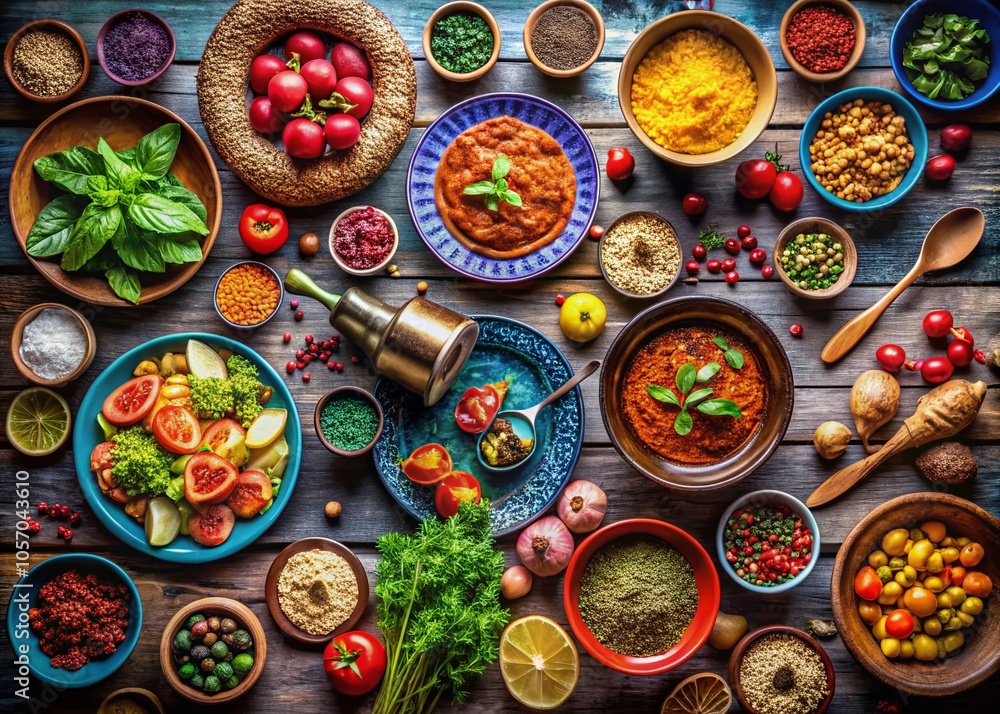 Fototapeta premium Delicious Food Photography with Interactive Control Elements for Engagement