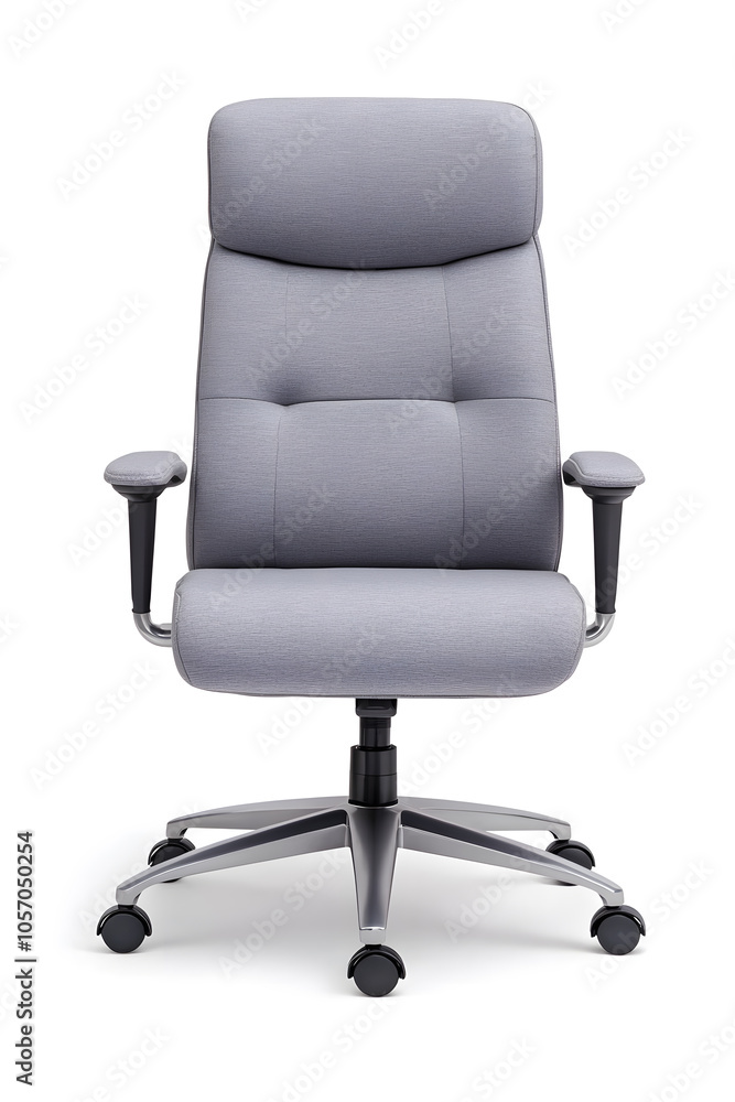 Ergonomic office chair, minimalist design, isolated on white background Ergonomic office chair, minimalist design, isolated on white background