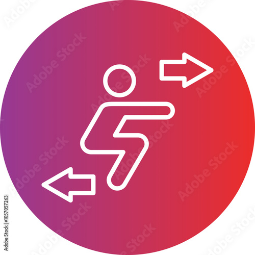 Squat Icon Style