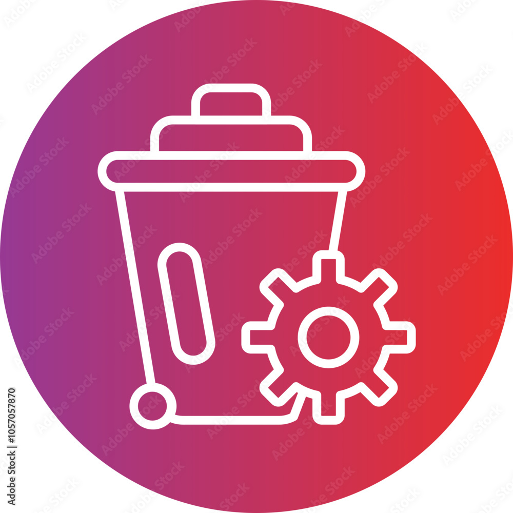 Waste Management Icon Style Waste Management Icon Style