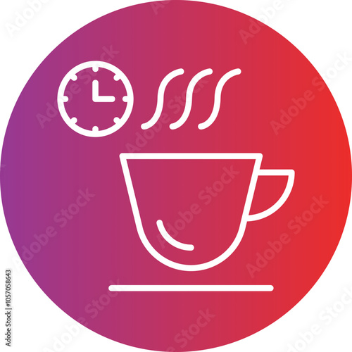 Coffee Time Icon Style