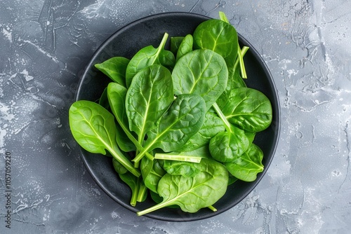 spinach in a bowl photo