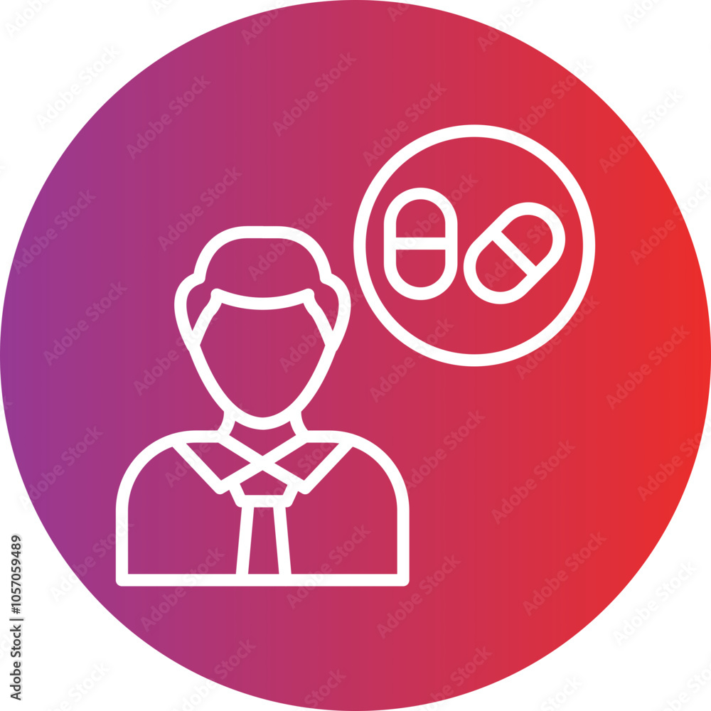 Drug Use Icon Style Drug Use Icon Style