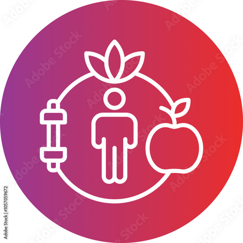 Healthy Lifestyle Icon Style