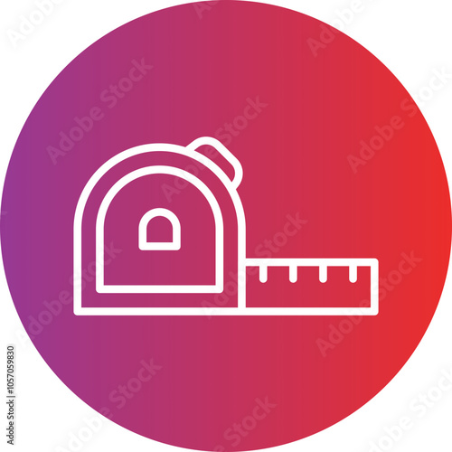 Measuring Tape Icon Style