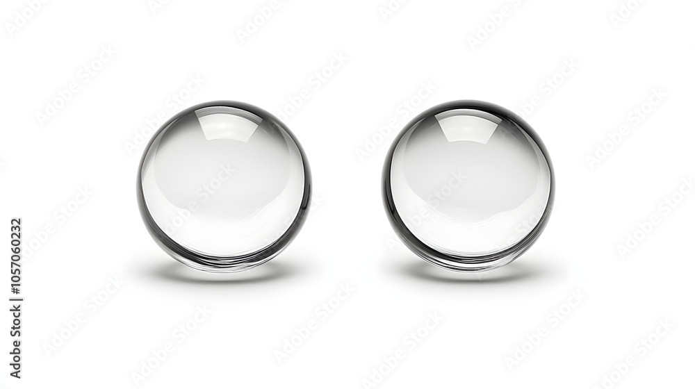 Minimalist contact lens shot, high-res, clear focus and refraction.