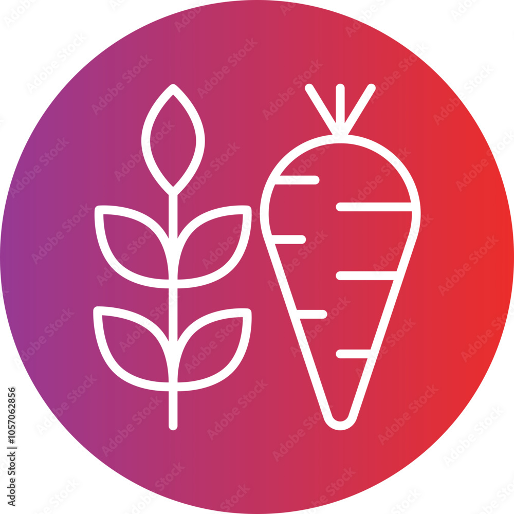 High Fiber Food Icon Style High Fiber Food Icon Style