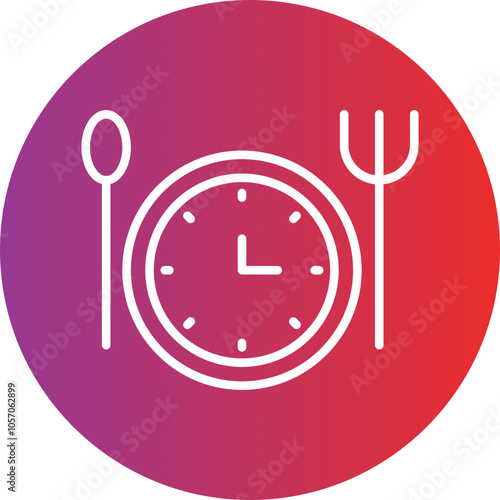Intermittent Fasting Icon Style