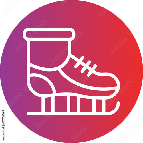 Ice Skates Icon Style