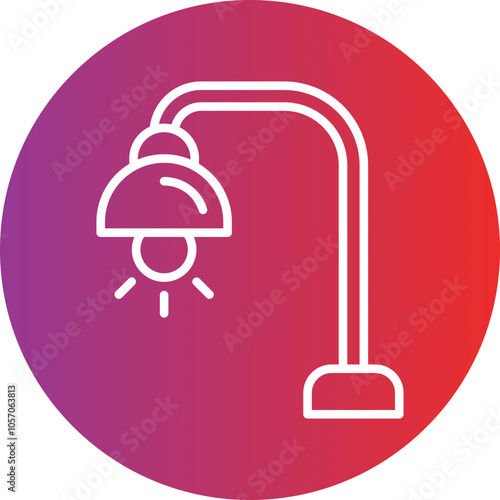 Book Lamp Icon Style