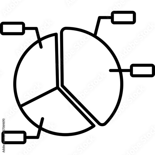 Stacked Area Chart Icon