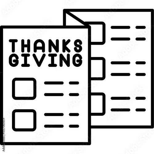 Thanksgiving Menu Icon