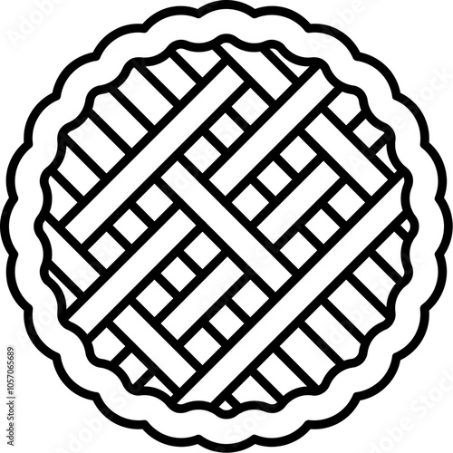 Thanksgiving Pie Crust Icon